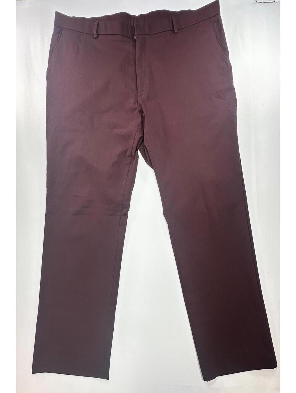Tommy Hilfiger Flat Straight Leg Chinos Maroon Men's 42/30